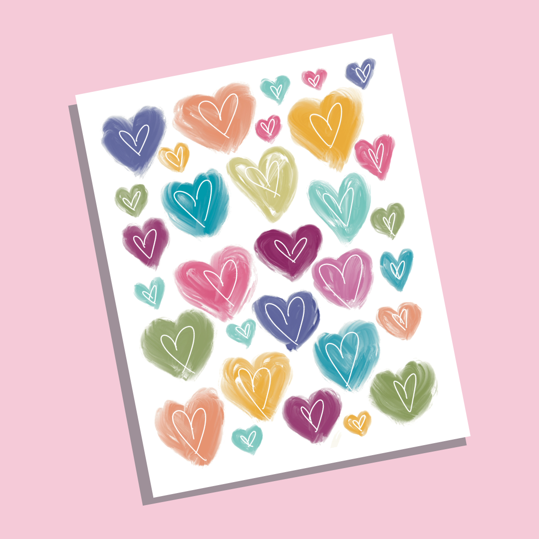 Lovely Hearts Greeting Card