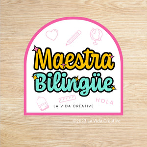 Maestra Bilingüe Sticker
