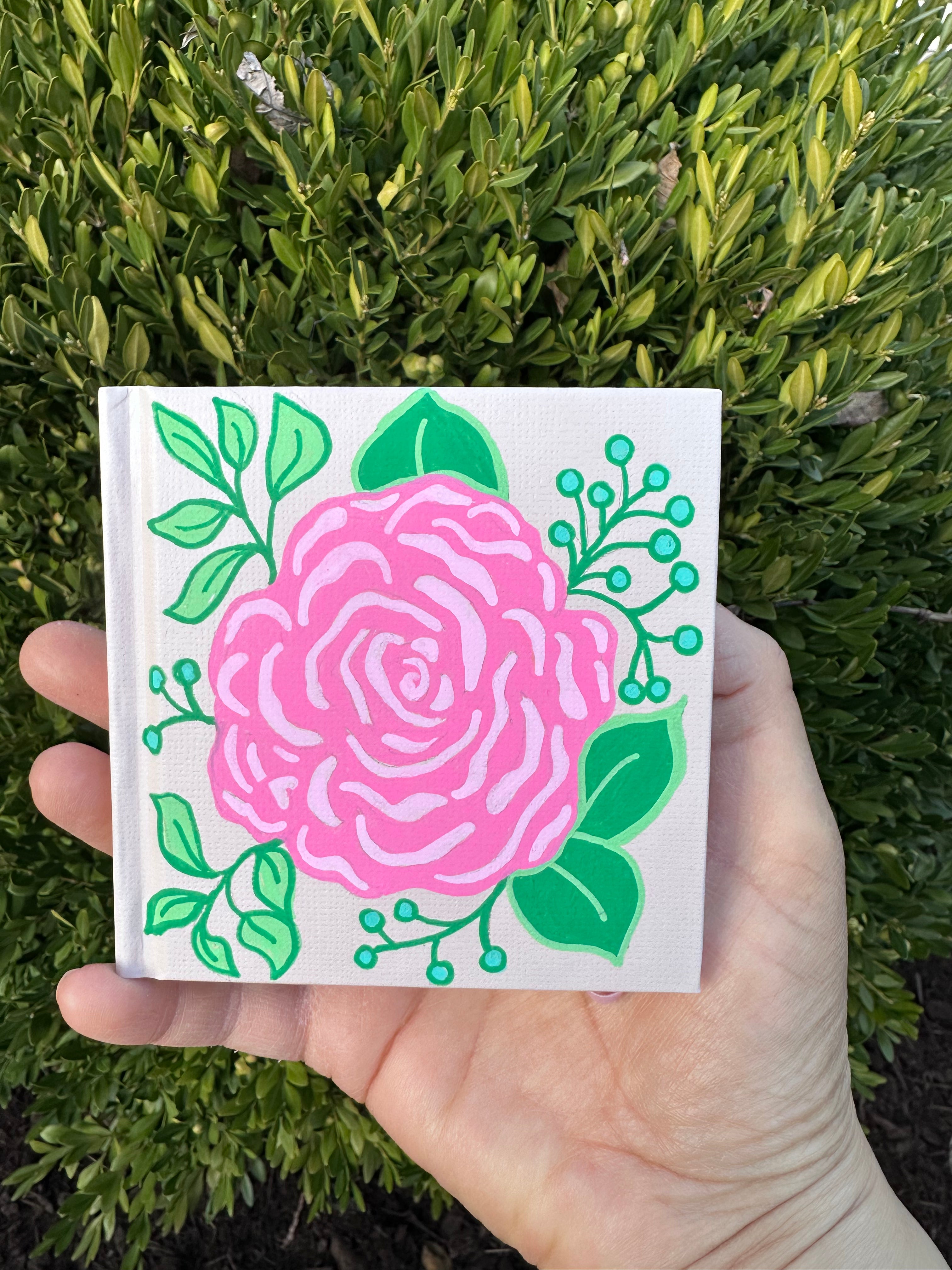 Mini Rose Sketch/Notebook