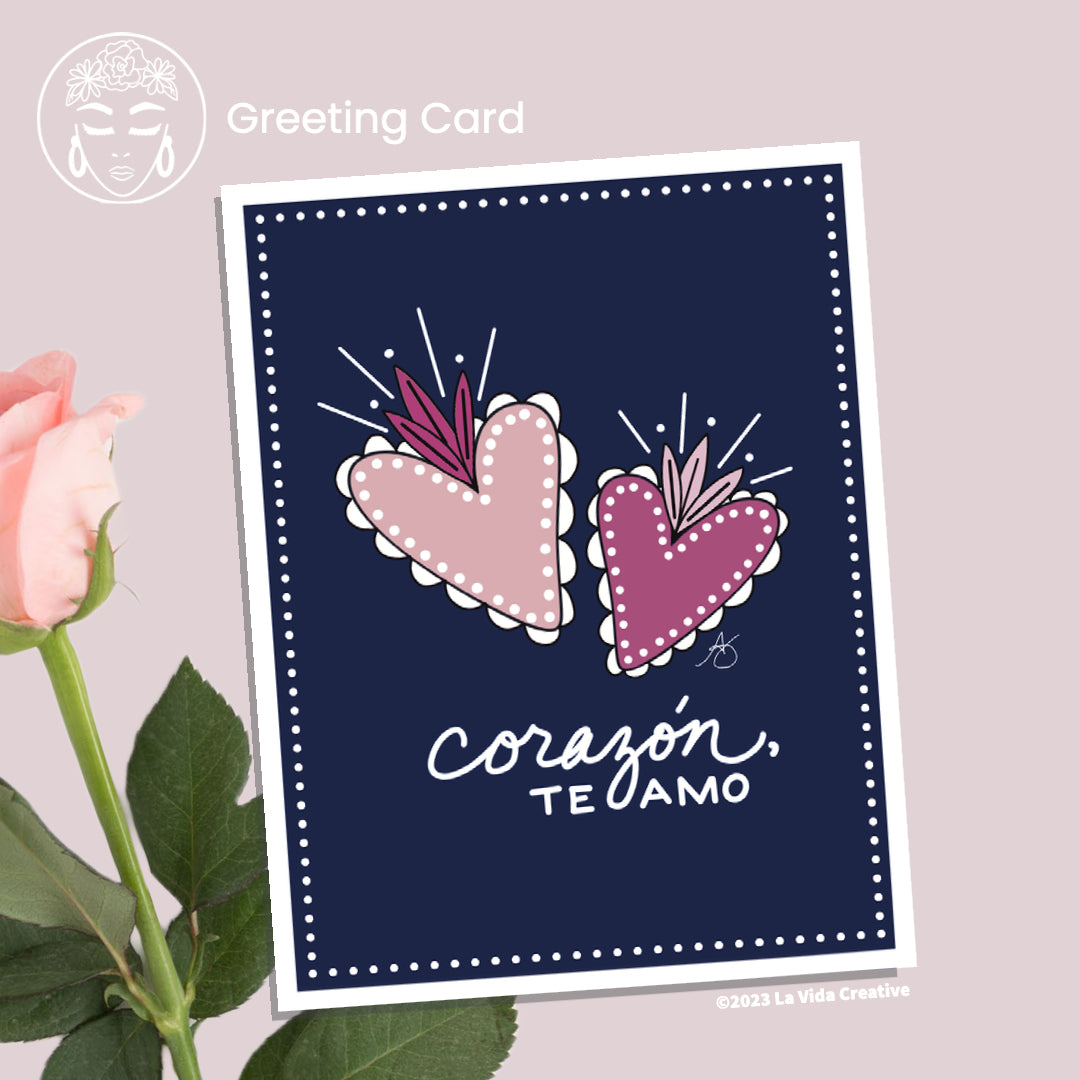 Corazón, Te Amo | My Heart, I Love You Greeting Card