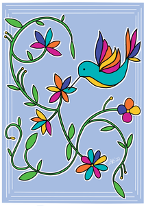 Pájaro Lavender Greeting Card